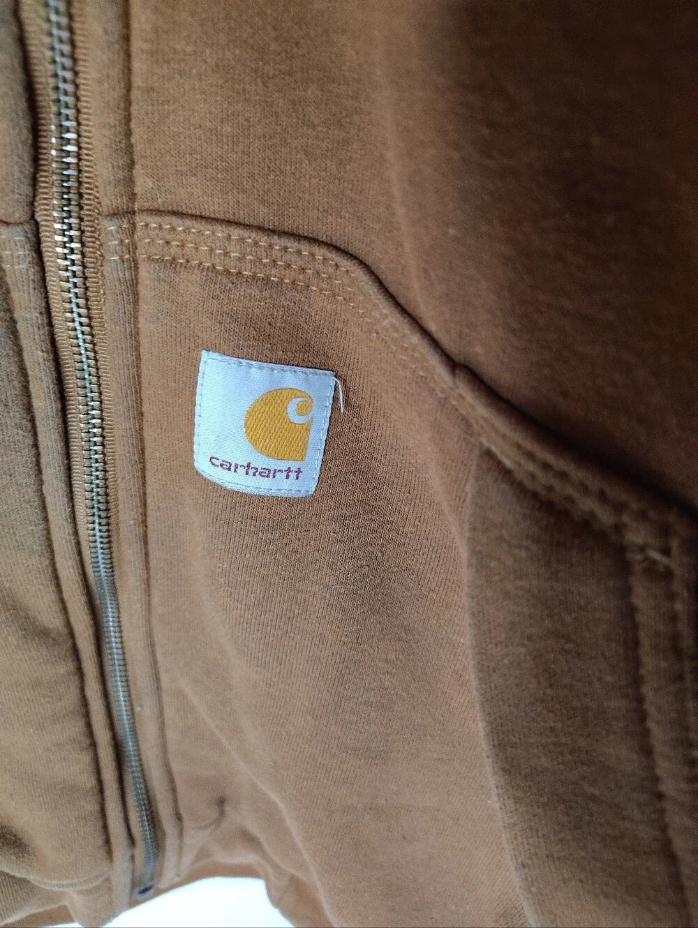 Carhartt Hooded Full Zip Jacket Thermal Lined Size Large Tall Made In Mexico
